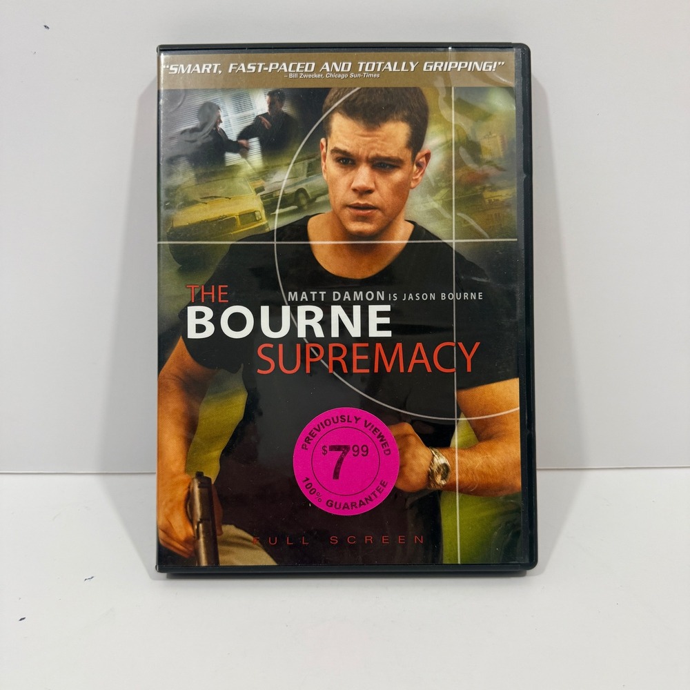 Universal The Bourne Supremacy DVD Multi Good Full Screen Matt Damon